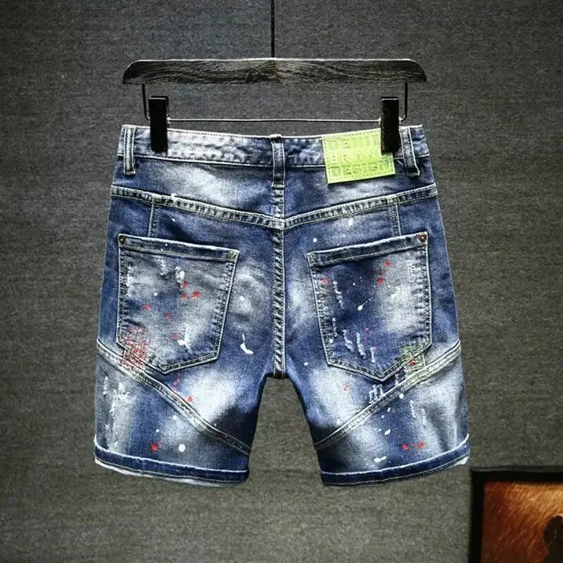 RippedTrendy Slim-fit Five-point shorts