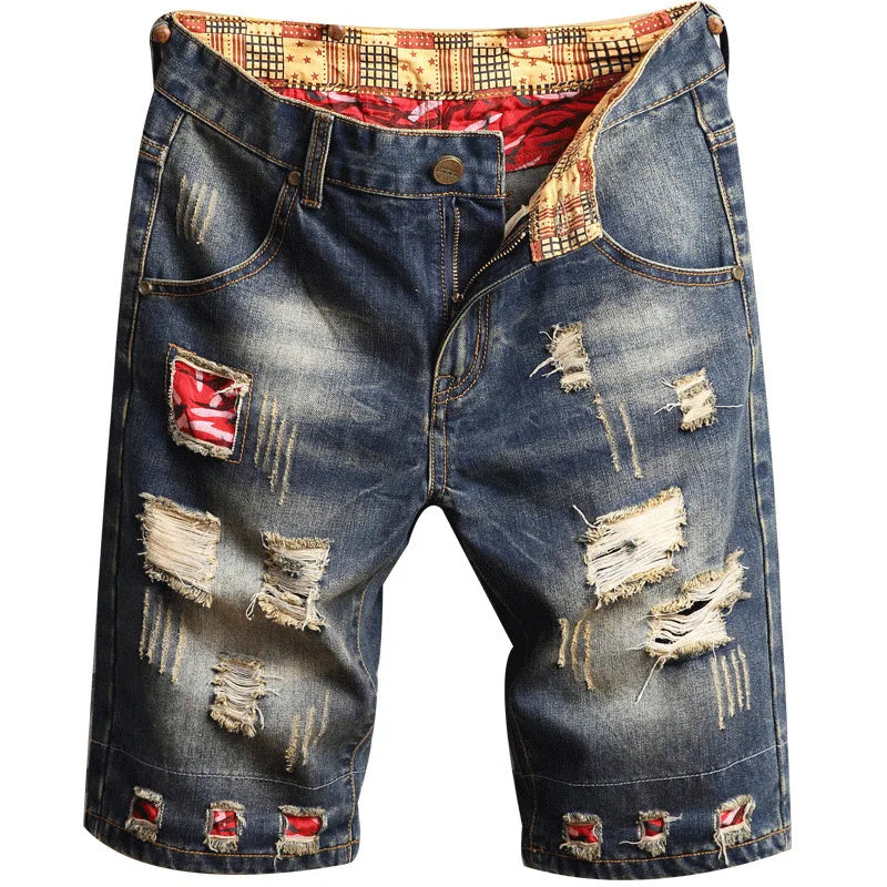 retro ripped slim men's five quarter