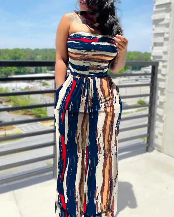 Elegant Fashion Polka Dot Printing Jumpsuits Women Spring Autumn New Streetwear Casual Clothes Off Shoulder Overall Female