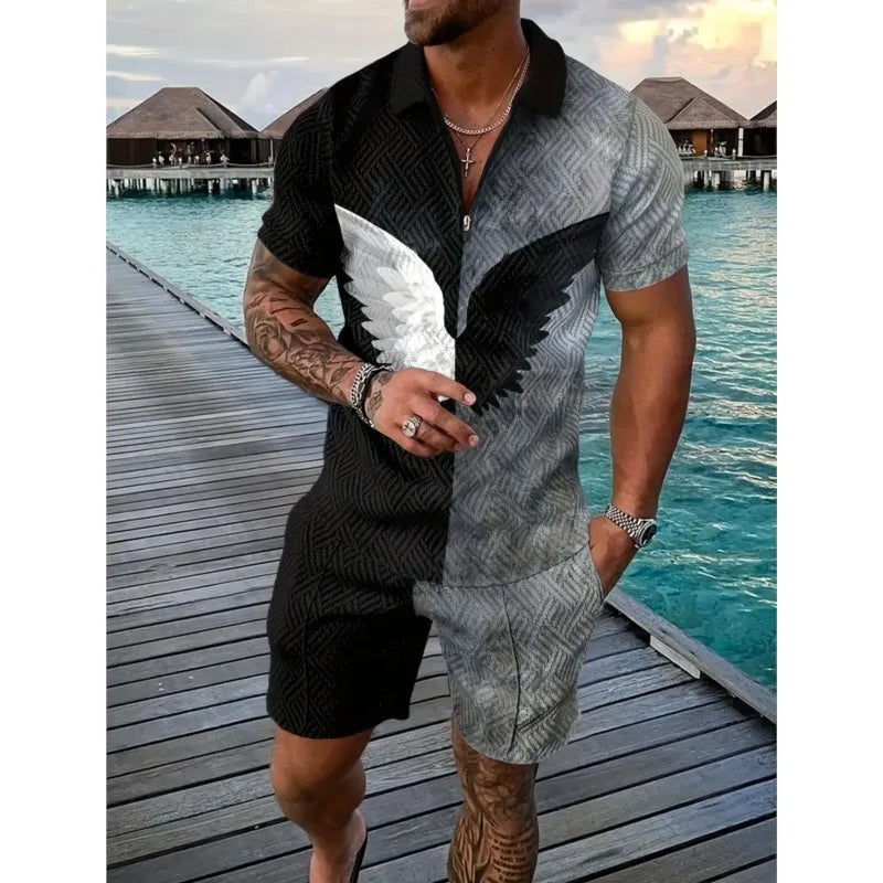 Short Sleeve 2 Piece Outfit