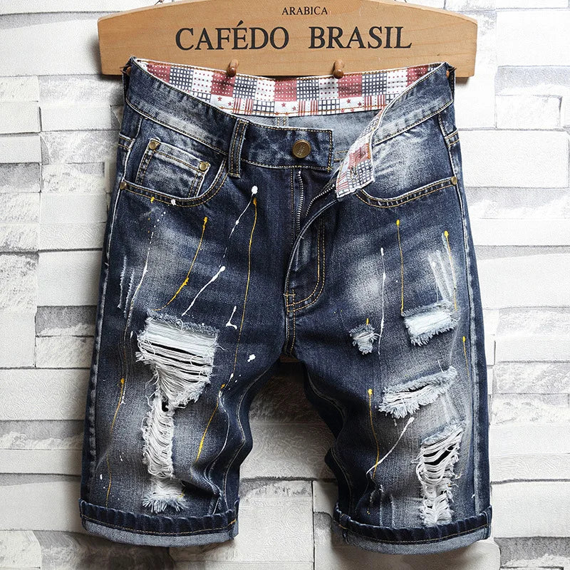 retro ripped slim men's five quarter