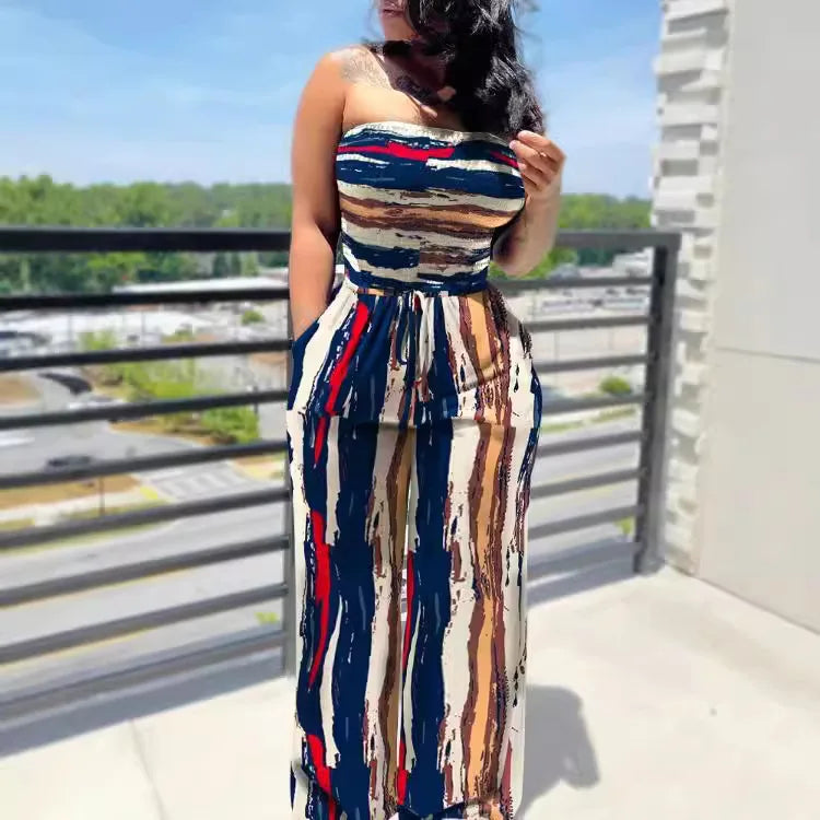 Elegant Fashion Polka Dot Printing Jumpsuits Women Spring Autumn New Streetwear Casual Clothes Off Shoulder Overall Female