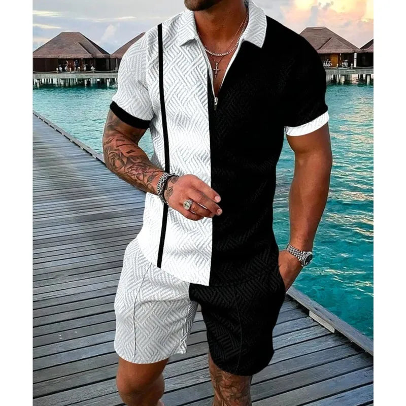 Men's 2 Piece Outfit Summer Hip Hop Streetwear
