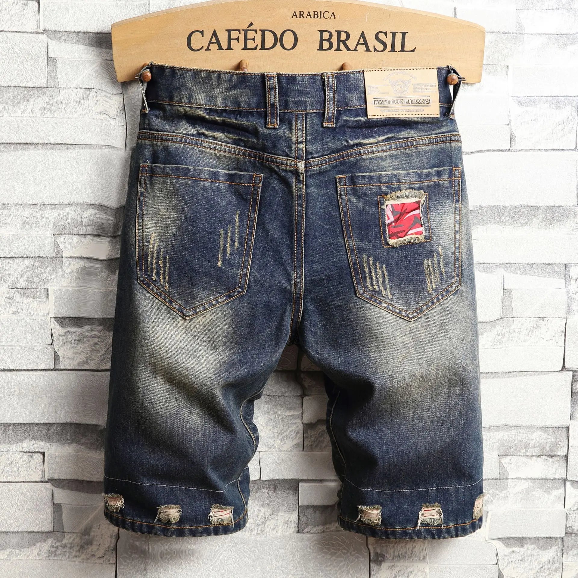 retro ripped slim men's five quarter
